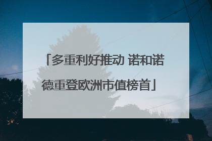 多重利好推动 诺和诺德重登欧洲市值榜首