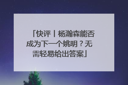 快评丨杨瀚森能否成为下一个姚明？无需轻易给出答案