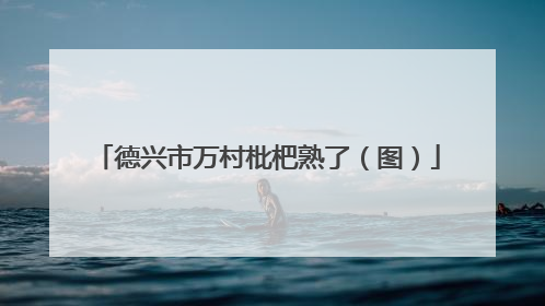 德兴市万村枇杷熟了（图）