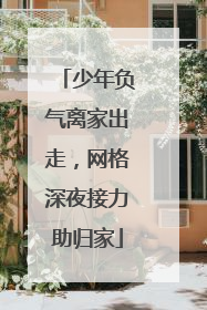 少年负气离家出走，网格深夜接力助归家