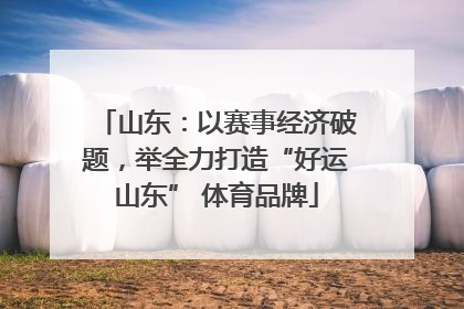 山东：以赛事经济破题，举全力打造“好运山东” 体育品牌