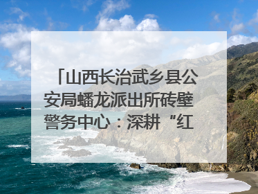 山西长治武乡县公安局蟠龙派出所砖壁警务中心：深耕“红色警务” 谱写“平安答卷”