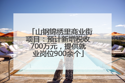 山钢锦绣里商业街项目：预计新增税收700万元，提供就业岗位900余个