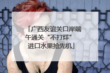 广西友谊关口岸端午通关“不打烊” 进口水果抢先机
