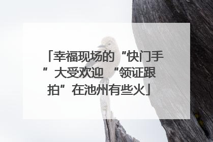 幸福现场的“快门手”大受欢迎 “领证跟拍”在池州有些火