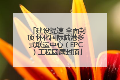 建设提速 全面封顶 怀化国际陆港多式联运中心（EPC）工程圆满封顶