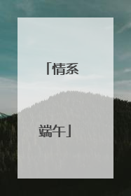 情系端午