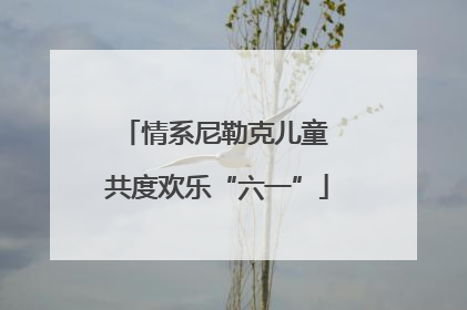 情系尼勒克儿童 共度欢乐“六一”