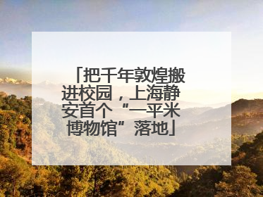 把千年敦煌搬进校园，上海静安首个“一平米博物馆”落地