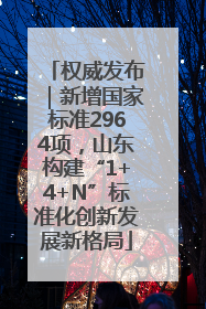 权威发布｜新增国家标准2964项，山东构建“1+4+N”标准化创新发展新格局