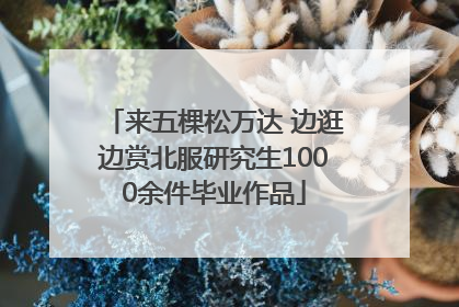 来五棵松万达 边逛边赏北服研究生1000余件毕业作品