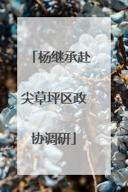 杨继承赴尖草坪区政协调研
