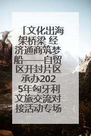 文化出海架桥梁 经济通商筑梦船——自贸区开封片区承办2025年匈牙利文旅交流对接活动专场