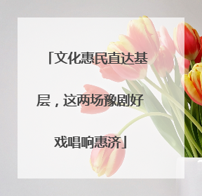 文化惠民直达基层，这两场豫剧好戏唱响惠济