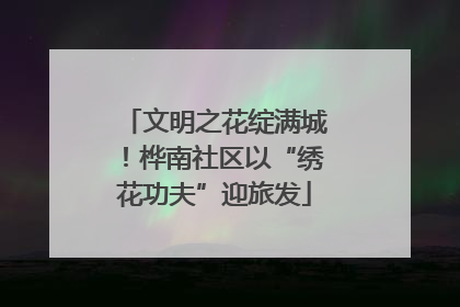 文明之花绽满城！桦南社区以“绣花功夫”迎旅发