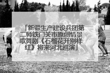 新疆生产建设兵团第二师铁门关市原创情景歌舞剧《石榴花开别样红》将来河北巡演