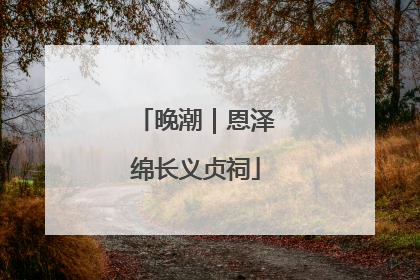 晚潮｜恩泽绵长义贞祠