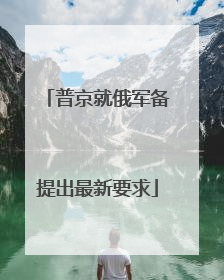 普京就俄军备提出最新要求