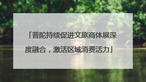 普陀持续促进文旅商体展深度融合，激活区域消费活力