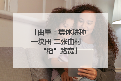 曲阜：集体耕种一块田 二张曲村“稻”路宽