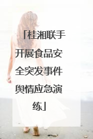 桂湘联手开展食品安全突发事件舆情应急演练