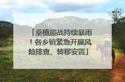 桑植迎战持续暴雨！各乡镇紧急开展风险排查、转移安置