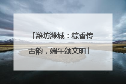 潍坊潍城：粽香传古韵，端午颂文明