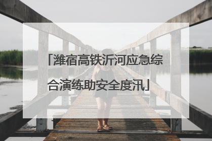 潍宿高铁沂河应急综合演练助安全度汛