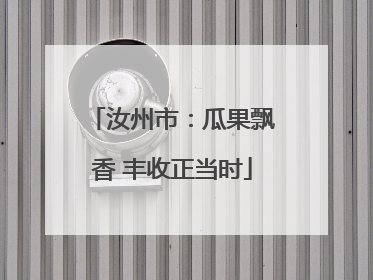 汝州市：瓜果飘香 丰收正当时