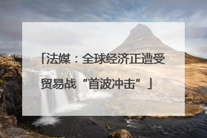 法媒：全球经济正遭受贸易战“首波冲击”