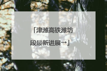 津潍高铁潍坊段最新进展→