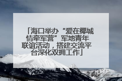 海口举办“爱在椰城 情牵军营”军地青年联谊活动，搭建交流平台深化双拥工作