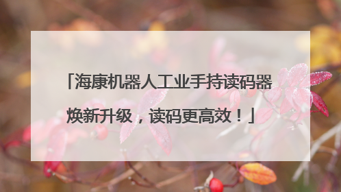 海康机器人工业手持读码器焕新升级，读码更高效！
