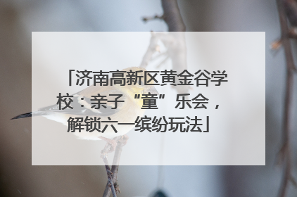 济南高新区黄金谷学校：亲子“童”乐会，解锁六一缤纷玩法