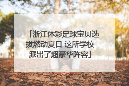 浙江体彩足球宝贝选拔燃动夏日 这所学校派出了超豪华阵容