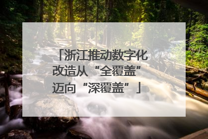 浙江推动数字化改造从“全覆盖”迈向“深覆盖”
