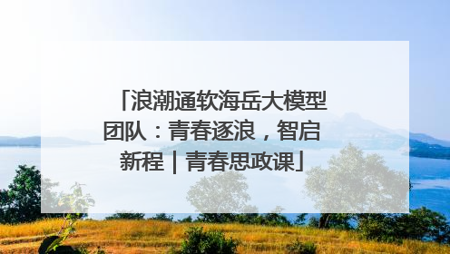 浪潮通软海岳大模型团队：青春逐浪，智启新程｜青春思政课