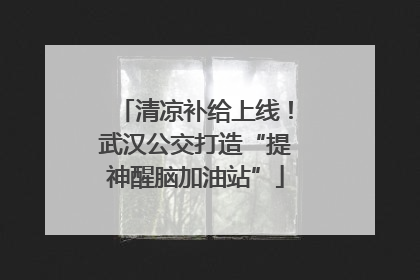 清凉补给上线！武汉公交打造“提神醒脑加油站”