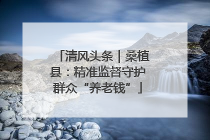 清风头条｜桑植县：精准监督守护群众“养老钱”