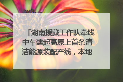 湖南援藏工作队牵线中车建起高原上首条清洁能源装配产线，本地大学生成车间检验员