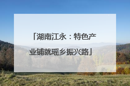 湖南江永：特色产业铺就瑶乡振兴路