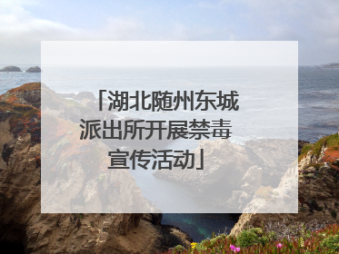 湖北随州东城派出所开展禁毒宣传活动