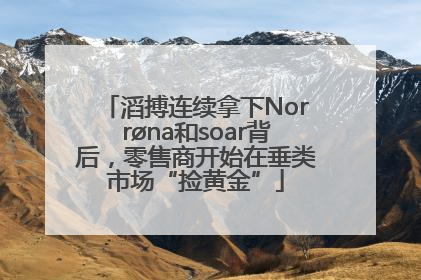 滔搏连续拿下Norrøna和soar背后，零售商开始在垂类市场“捡黄金”