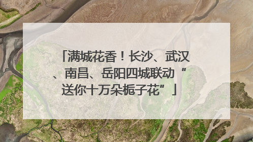 满城花香！长沙、武汉、南昌、岳阳四城联动“送你十万朵栀子花”
