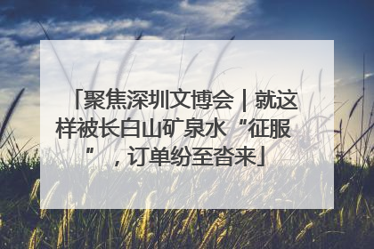 聚焦深圳文博会｜就这样被长白山矿泉水“征服”，订单纷至沓来
