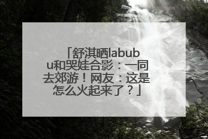舒淇晒labubu和哭娃合影：一同去郊游！网友：这是怎么火起来了？