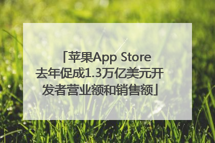 苹果App Store去年促成1.3万亿美元开发者营业额和销售额