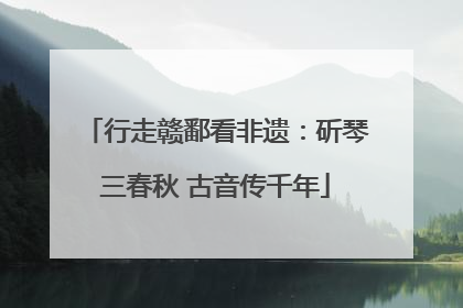 行走赣鄱看非遗：斫琴三春秋 古音传千年