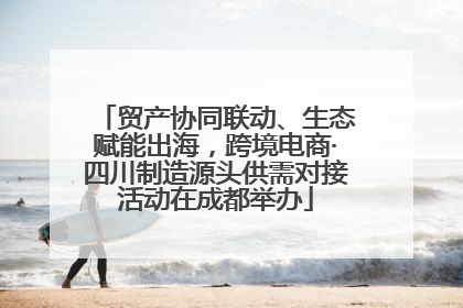 贸产协同联动、生态赋能出海，跨境电商·四川制造源头供需对接活动在成都举办