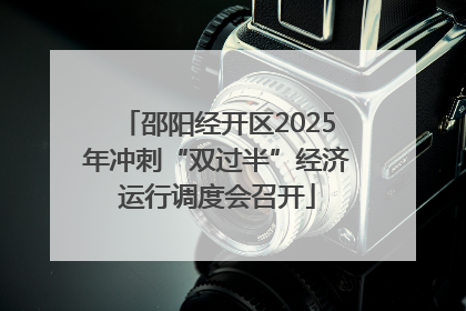 邵阳经开区2025年冲刺“双过半”经济运行调度会召开